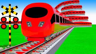 【踏切アニメ】あぶない電車 3 TRAIN 2025 🚍 Fumikiri 3D Railroad Crossing Animation #1million