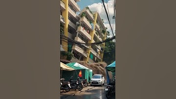 Partial Building Collapse #disaster #landslide #buildingcollapse #shortvideo