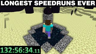 The Longest Minecraft Speedruns Ever...