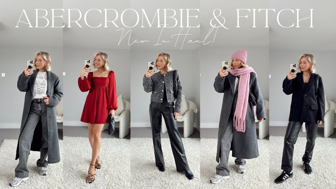 ABERCROMBIE & FITCH NEW IN AUTUMN WINTER TRY ON HAUL! | AD India Moon ...