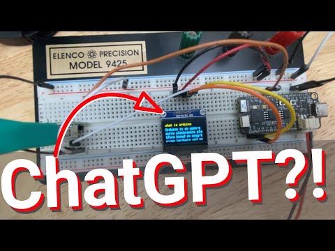 ChatGPT & ESP 32 had a baby… this is the future!