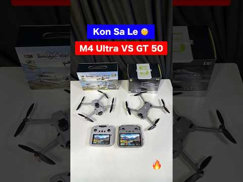 Video GT50 VS M4 Ultra best drone display remote dji clone HD Camera 720P dual battery