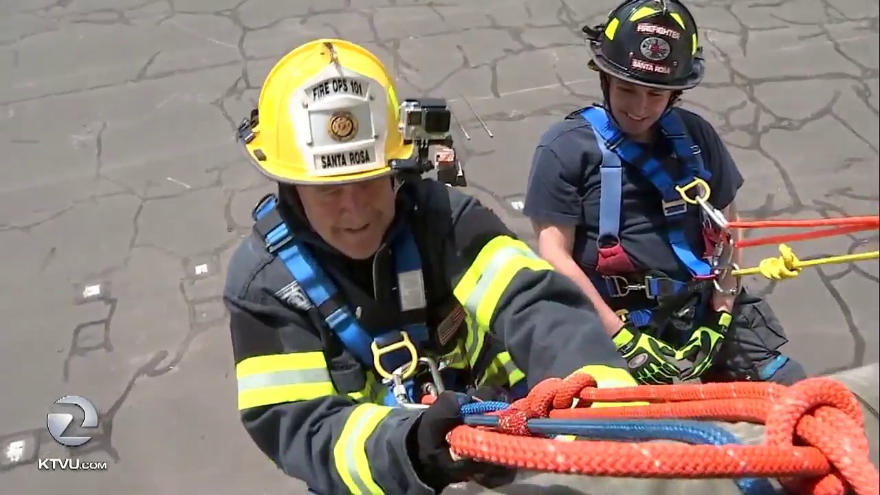 KTVU's Frank Somerville trains with firefighters YouTube