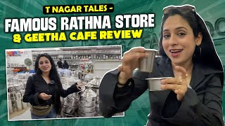 T Nagar Tales - Famous Rathna Store & Geetha Cafe Review | Glam Sam Chennai Vlogs