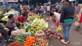 Walking👫13 April 23 Pakse market,Champasack,Laos🇱🇦