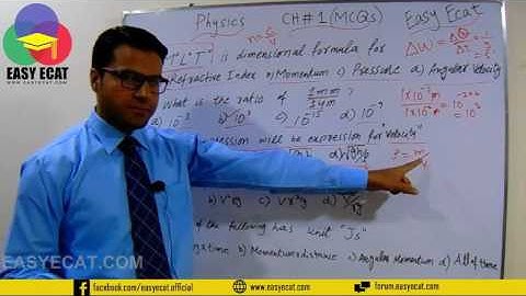 Physics Ecat Class by Easy Ecat....Learn The Physics MCQs in this Video Lecture