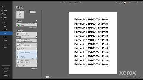 Xerox® PrimeLink® B9100 Print Driver Demo
