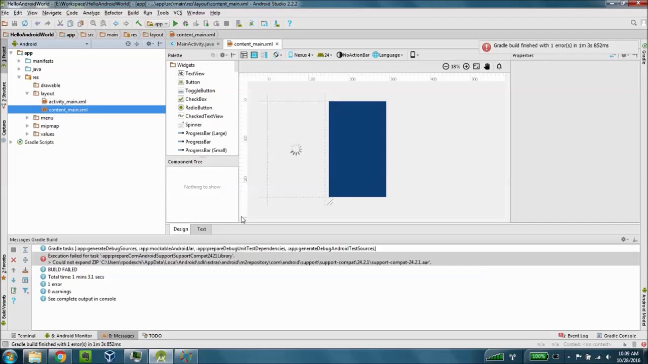 Android Lab 1 - Voila! Meet the Android - YouTube