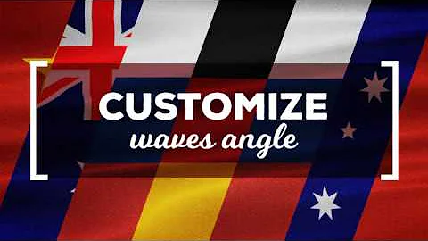 Waving Flags Maker-After Effects Template Videohive