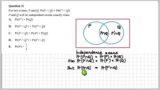 MMCAS 2011 VCAA Exam 2 MC Q21