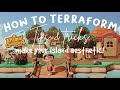HOW TO TERRAFORM: TIPS & TRICKS TO MAKE YOUR ISLAND AESTHETIC // ACNH