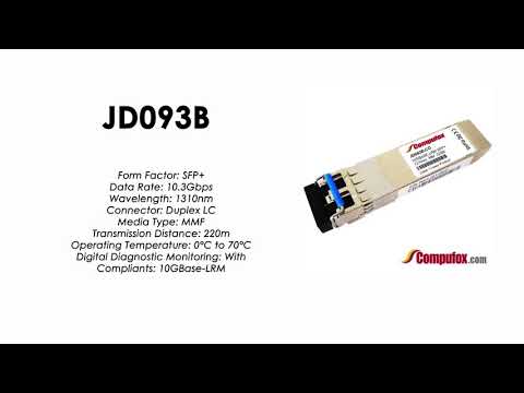 JD093B | HP Compatible X130 10G SFP+ LC LRM Transceiver