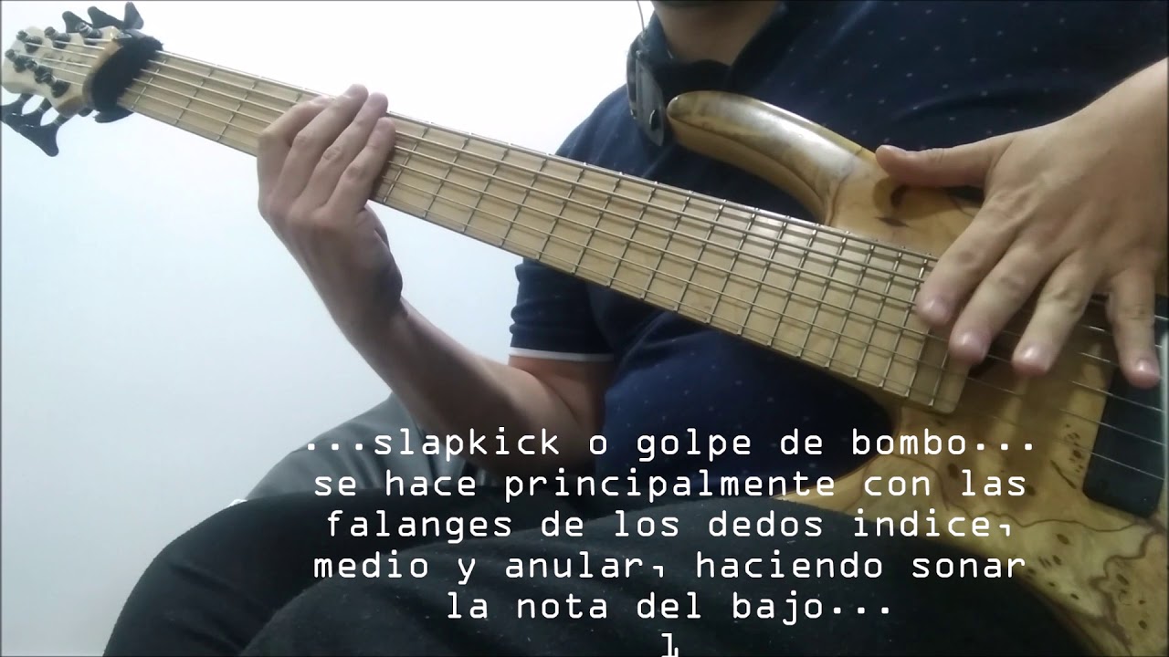como tocar slap en bajo de 6 cuerdas. 3. Slapkick, Strumming
