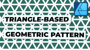How to Create a Triangle-based Geometric Pattern in Affinity Designer