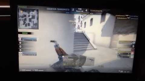 Ace + 1v4 clutch round on de_dust2