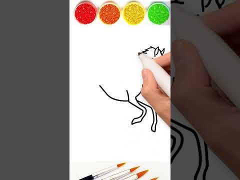 Video Vẽ con ngựa, vẽ con vật đáng yêu, How to draw horse,... - youtube