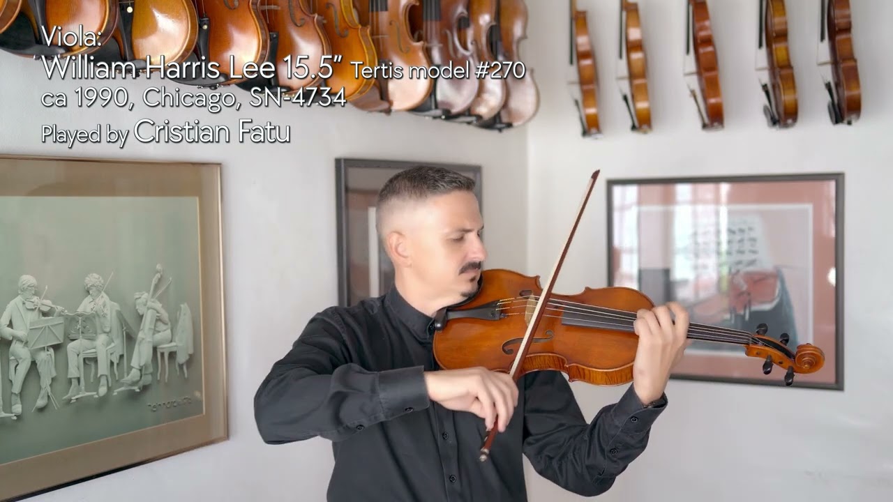 (sold) William Harris Lee 15.5" viola, ca. 1990, Chicago / Cristian Fatu / Metzler Violin Shop