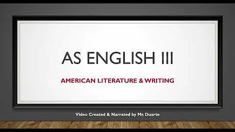 M-A AS English III Course Overview