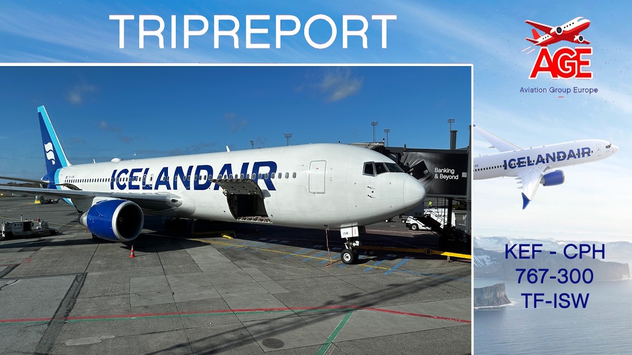 TRIPREPORT 4K | ICELANDAIR Boeing 767-300ER TF-ISW | Reykjavik - Copenhagen