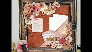 Framed Cork Board Altered Project Robbie Herring