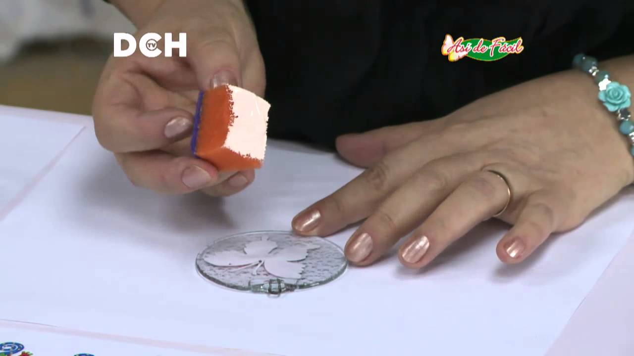 Decoupage sobre Vitrofusión