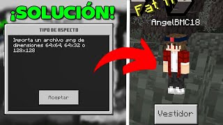 ✅How to fix the PROBLEM IMPORTING SKINS in Minecraft PE | Solution: Minecraft not recognizing SKINS screenshot 3