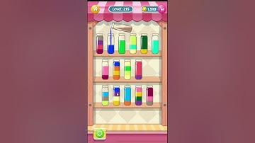 Water sort Puzzle level 215 (play on Facebook) 🎂