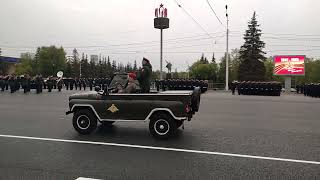 г уфа парад  победы на проспекте октября 4 мая 2024. военные мвд кинологи и лошади новости