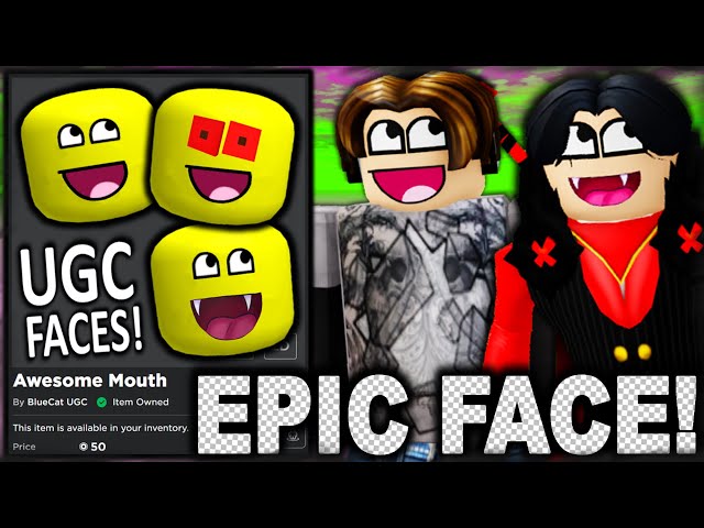 Peak” UGC on X: UGC creator dullsoulss uploaded five copies of the face  Epic Vampire Face. #Roblox #RobloxUGC  / X