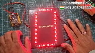 How to make and Control Pixel LED seven Segment digit using Arduino by Manmohan Pal