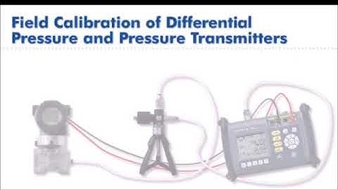 CA700 - Yokogawa - Étalonnage sur site avec le calibrateur de pression portable CA700
