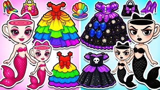 💋 PAPER DIY💄 ITALIAN BRAINROT 💋 Mermaid  Ballerina Cappuccina Dress Up Challenge | Mina Paper Dolls