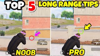 TOP 5 TIPS AND TRICKS TO BECOME LONG RANGE GOD • BGMI • PUBGM • PUBGM TIPS AND TRICKS