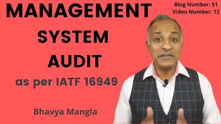 Management System Audit | Bhavya Mangla | English | IATF 16949