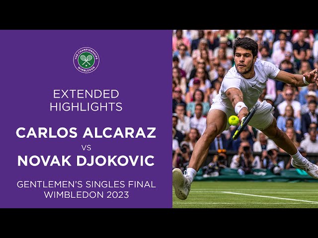 Carlos Alcaraz vs Novak Djokovic: Extended Highlights | Wimbledon 2023 Final class=