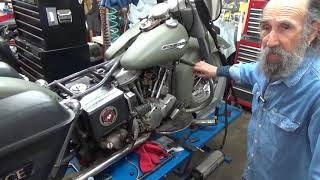 65 Marine Corp Harley Panhead Seat And Post Install
