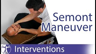 Semont Liberatory Maneuver | Posterior BPPV Treatment