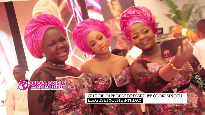 BEST DRESSED AT OBA ELEGUSHI MOM 70TH BIRTHDAY