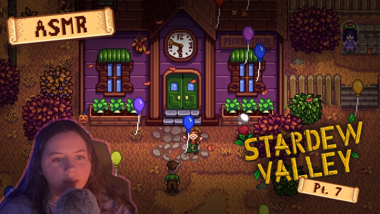 ASMR Stardew Valley Pt. 7 | mouse clicking, keyboard sounds, close up whispers, game sounds