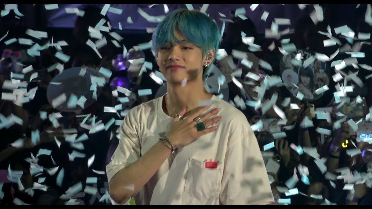 4k 190323 LOVE YOURSELF 홍콩 Answer: Love Myself  BTS V 뷔 (태형 focus)