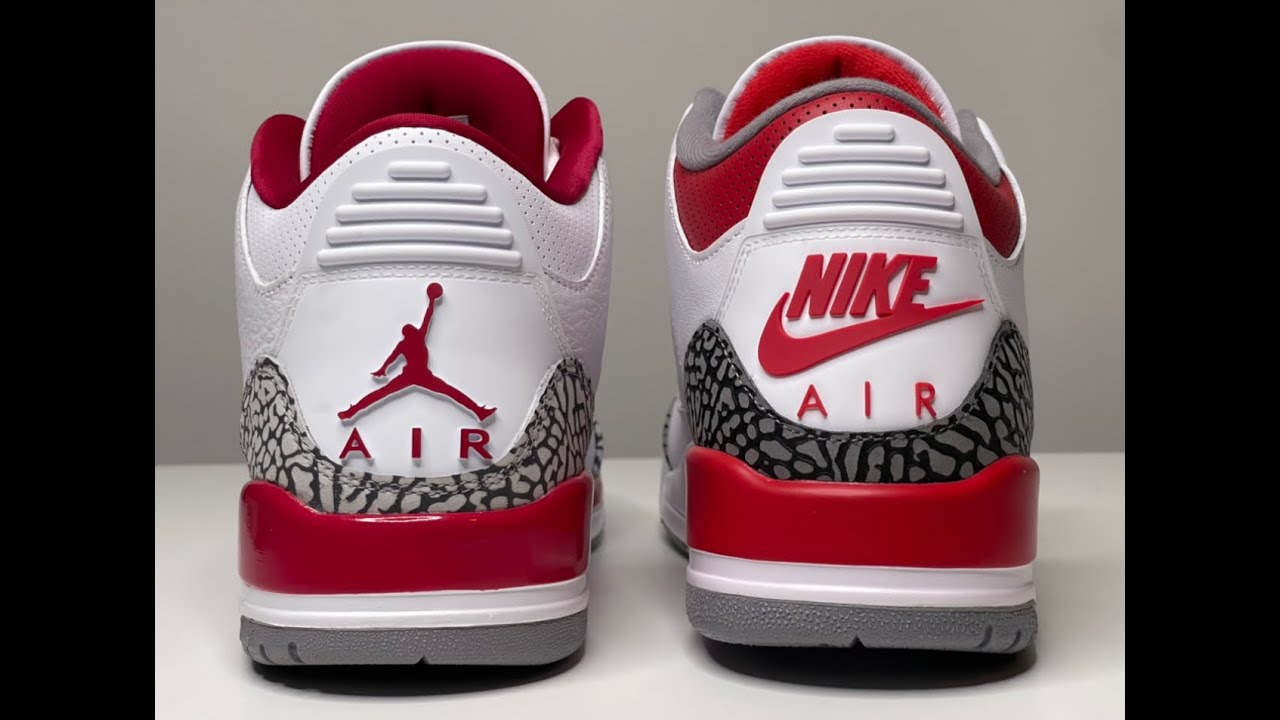 AIR JORDAN 3 FIRE RED OR CARDINAL RED?