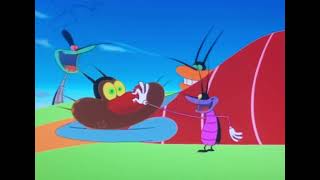 Oggy And The Roaches Oggy Sleep Sit Back Feet Sun Hot Roach Running Beach Joey