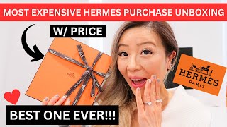 MOST EXPENSIVE HERMES PURCHASE UNBOXING  w Price | Hermes unboxing 2024 | Best hermes purchase ever