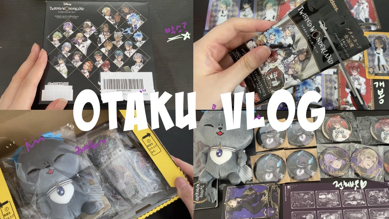 [오타쿠 브이로그] 일본 거주 오타쿠의 트위스테 굿즈 개봉 | 택배깡 | 메루카리