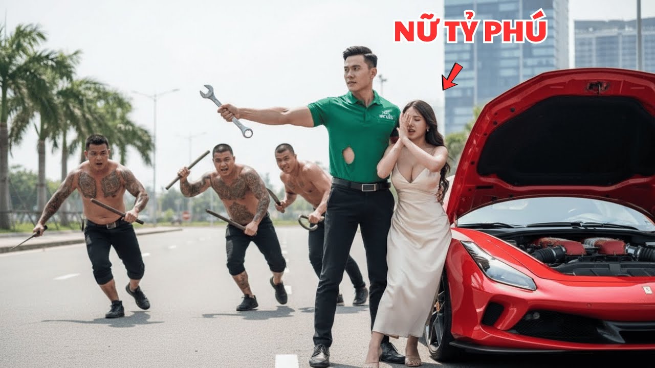 Đòi cướp Siêu Xe của Nữ Tỷ Phú, Đám Giang Hồ Không Biết anh xe ôm Đang Sửa Xe Là Ác Mộng Của Chúng