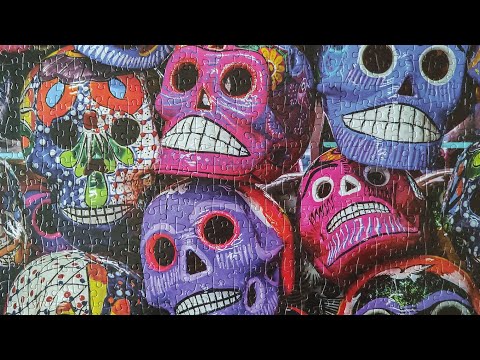 Halloween 🎃 Trick or Treat Scary Skeleton Jigsaw Puzzle Time Lapse
