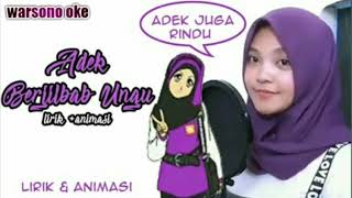 BALASAN OI ADEK BERJILBAB UNGU-LIRIK-COVER #balasan #oiadekberjilbabungu