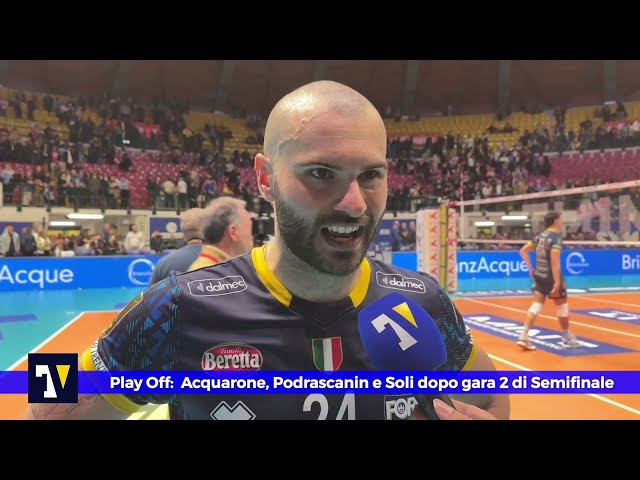🎙️🟡🔵 MIXED ZONE | Acquarone, Podrascanin e Soli dopo il 3-1 a Monza in gara 2 di Semifinale Play Off