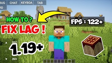 how to fix lag in pojav launcher 1.19 optifine | FPS Boost