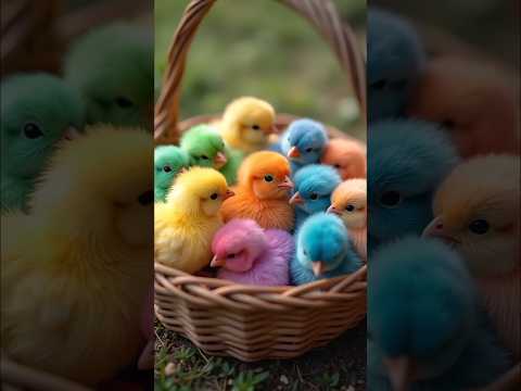 'Colorful Baby Chicks That Will Melt Your Heart 🐥🌈'#shorts #short #babychicks #birds #quite